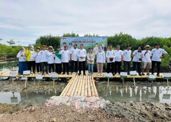 Peduli Bumi, Forhati Nasional Tanam Mangrove di Pesisir Ketapang