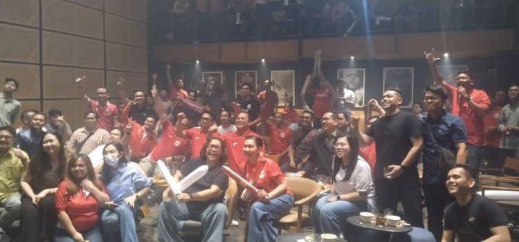 Perkuat Silahturahmi, JRE Gelar Nobar Indonesia versus China