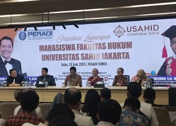 Sambut Mahasiswa FH Usaid, Peradi Sharing Seluk Beluk Profesi Advokat