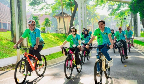 Semarak HUT Ke-38, IPPAT Jaksel Gelar Fun Bike Bareng Kantah Jaksel