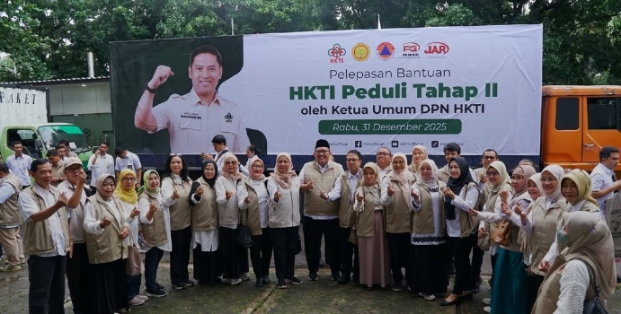 HKTI Peduli II, Diana Dewi: Semoga Bisa Meringankan Beban Warga