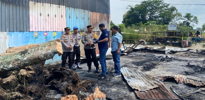 Ngeri! Gereja Ludes Dilalap Api di Simalungun