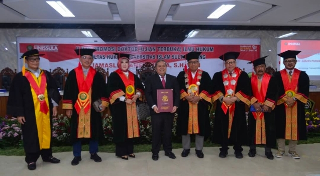 Raih Gelar Doktor, James Purba Usulkan Rekonstruksi UU Kepailitan & PKPU