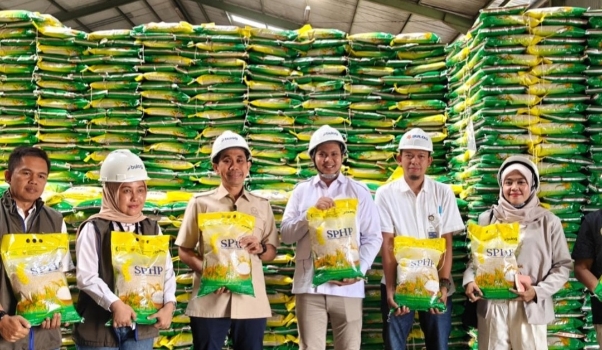 Senator Gerindra Cek Gudang Beras di Cianjur Jelang Idul Adha
