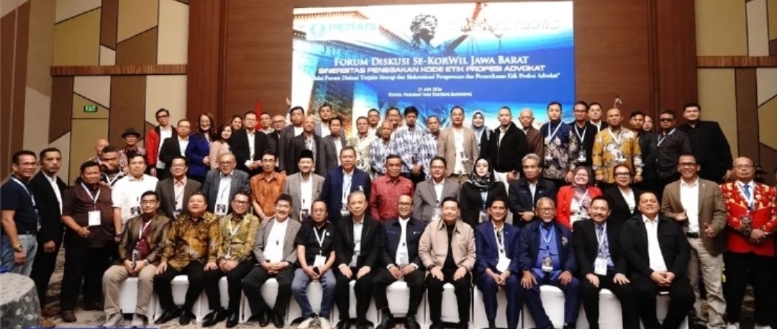 Gelar ForDis se-Jabar, PERADI Pertegas Pentingnya Kode Etik Jadi Pegangan Advokat