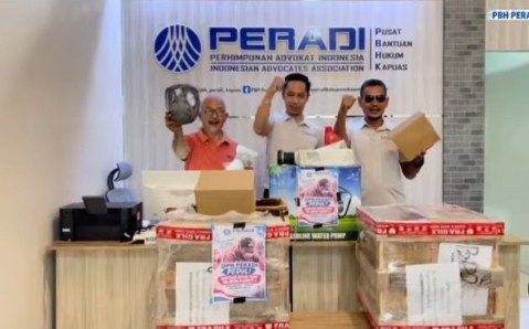 PERADI pimpinan Prof Otto bantu relawan atasi karhutla