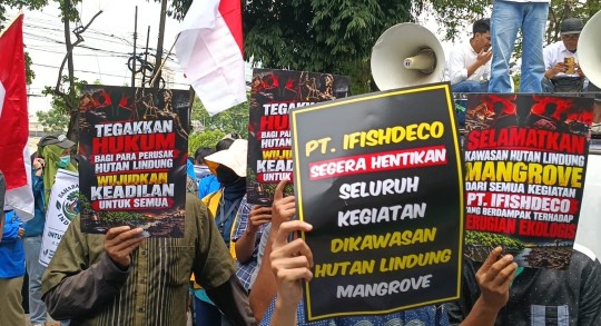 Aparat diminta tindak PT Ifishdeco diduga rusak ekosistem mangrove